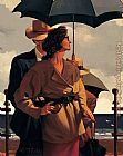 Jack Vettriano Right Time_ Right Place painting